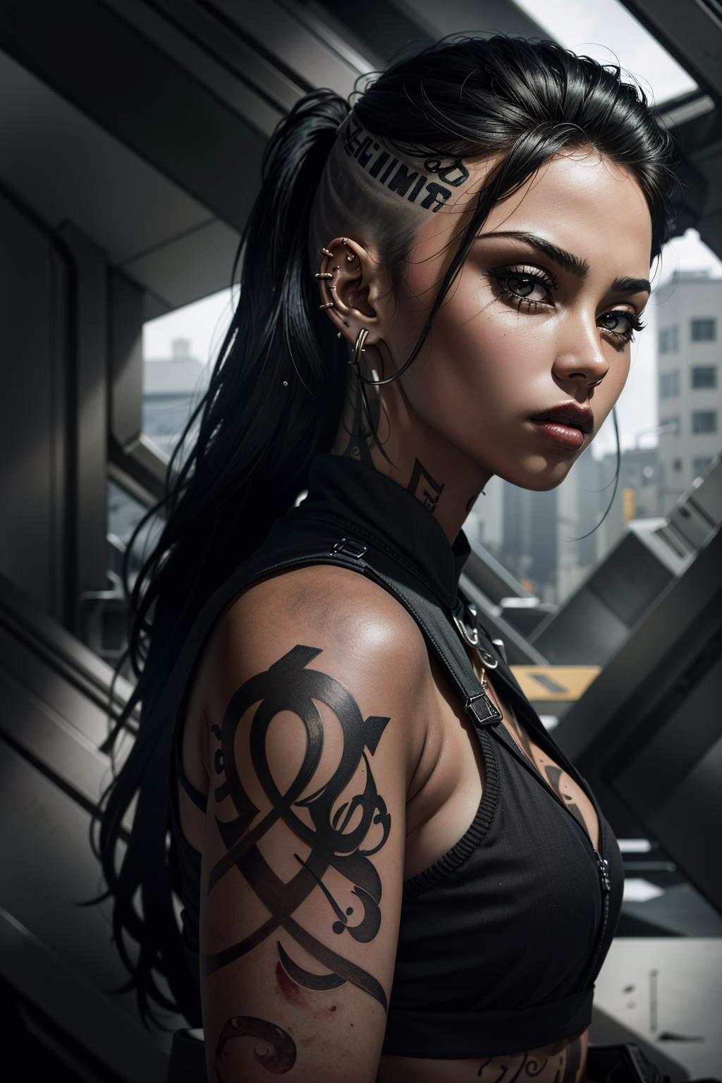 Jack Romance Tattoo (Front or Back) - Mass Effect - Pin | TeePublic